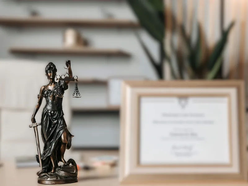 Estátua da Justiça representando o Direito Civil